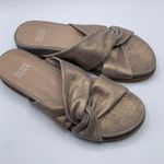 Eileen Fisher  Dello Slide Sandal NWOB size 5 Gold slip on wedding party guest650 Photo 8