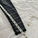 Teeki Women’s Small Grey Striped Hot Pant Leggings Photo 6