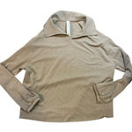 Lululemon Softstreme Pique Oversized Long-Sleeve Polo Warm Ash Grey Size 6 Photo 0