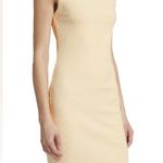 JOHN ELLIOTT Pollen Butter Yellow Cotton Rib Asymmetrical Cami Dress Photo 1