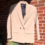 ZARA  Oversized Cream Double Breasted Blazer Jacket Small Photo 5