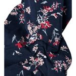 Torrid  Sz 0 Plus Floral Crop Pants‎ Blue Capri Boho Whimsy Sport Romantic Artsy Photo 13