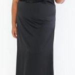 Show Me Your Mumu Rome Twist Gown in Black Luxe Satin size 2X NWOT Photo 0