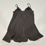 Free People Intimately Slip Dress Gray Ruffle Hem Tie Front Size S Photo 1