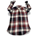 Rails RED BURGUNDY WHITE FLANNEL Plaid Button-Up Shirt Size S Photo 3