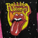 The Rolling Stones Bleach Dye Hot Lips Tshirt Size Small Photo 1