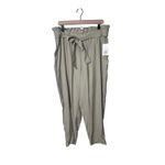 A New Day A New‎ Day Women's XXL Beige Paperbag High Rise Waist Cropped Pants Trousers NWT Photo 1