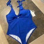 Jasambac Women's One Piece Swimsuit Cutout Deep V Neck Wrap Ribbed Bathing Suit Self Tie High Waisted Monokini Swimsuit Photo 4