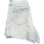 Kensie Jeans Vintage Luxe High Rise Shorts Light Wash Blue Denim Jean Shorts w/P Photo 6