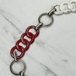 Vintage Red White Blue Chain Link Belt XS/Small (S) ✨ Photo 8