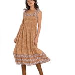 Olivia James The Label Doe Dress in Hide XS Orange Photo 1