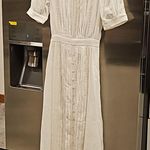 💕SPELL💕 Jolene Lace Cut Out Midi Dress ~ Antique White Medium M NWT Photo 10