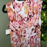 Donna Karan  Sleeveless V Neck top with Front Knot NWT Size Medium Photo 5