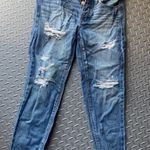 American Eagle  jeans size 4 denim boho straight leg boyfriend faded distressed Photo 1