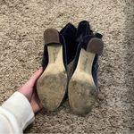 Sam Edelman  Calexa Sock Blue Velvet Ankle Boot Photo 6