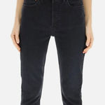 RE/DONE  Black High Rise Ankle Crop Skinny Jeans‎ Photo 0