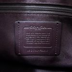 Coach East/West Purple Brown Harley Hobo Pebble Leather Python Embossed Bag Photo 5