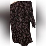 Deletta Black motif Floral Off-Shoulder top  Anthropologie sz medium‎ Photo 3