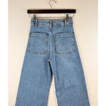 ZARA  Womens Jeans Blue Denim High Rise Wide Leg Baggy Zip Fly Medium Wash Size 2 Photo 8