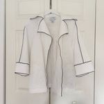 Joseph Ribkoff Contrast Trim Jacket LDS Jacket Black & White Style 212045 Photo 1