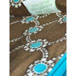 Vera Bradley  Shoulder Bag Teal Paisley Pattern Flap Top Closure Photo 5