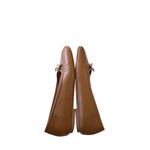 Nordstrom Flats Size 5 Square Toe Brown Leather Slip On Casual Shoes Photo 5