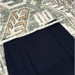 Reiss  Navy Back Pleated Pencil Skirt Photo 4