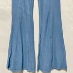 Area Stars New Ribbed Knit Flare Leg Full Length Pull On Pants Blue Size Small Photo 8