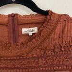 ByTimo Rust Brown Ruffle Lace Long Sleeves Western Photo 2
