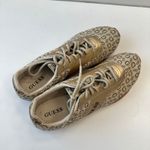 Guess ‎ Y2k Logo Sneakers Gold Metallic Accent Casual Shoes Womens Size 10 Photo 4