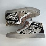 Shu Shop Women's 7 Sneaker Paulina In Natural Snake Print Distressed Suede Upper Photo 2