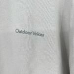 Outdoor Voices Soft Cotton Oversized Hoodie sweatshirt Dove / Bone Sz XS small Photo 8