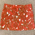 J.Crew NWOT  red paisley skirt. Sz 4  Photo 0