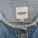 Kensie  FRAYED NECK JEAN JACKET Photo 3