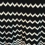 Dress Barn Black White Knit Dress Chevron Fit & Flare Women’s Size Medium Photo 1