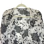 Kaktus Womens Kimono Style Open Front Blouse Lightweight Floral Sz Small Medium Photo 1