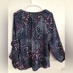 Cooper and Ella Womens Semi Sheer Loose Smock Blouse Top Frill On 3/4 Sleeve Photo 9