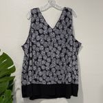 Lane Bryant NWT  Black and White Floral Tank Top plus size 28 Photo 1