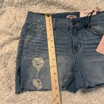 Juicy Couture  Denim Jeans Shorts Distressed Front Size 6 NWT Photo 4