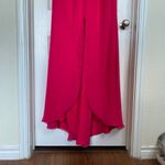 Jovani  Hot Pink Sequin Halter Evening Gown Formal Size 12 Leg Slit Sexy Prom Photo 5