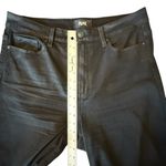 Paige  Anessa Black Coated Wide Leg Jeans High Rise Cropped Women’s Size 32 Photo 13