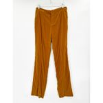 STAUD  Tosca Pants in Ocher Yellow Marigold Velvet Trousers 6 NWT Photo 1