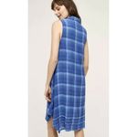 Anthropologie Isabella Sinclair Small Brien Shirtdress Sleeveless Dress Blue Photo 1