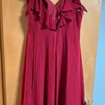 Azazie  Burgundy Maxi Dress Photo 2