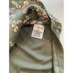 Stitch Fix NEW Top Women Small Green Ditsy Floral Travel Lightweight Stretch Work Photo 5