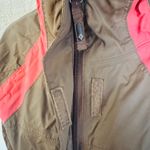 Columbia Omni - Tech Packable Wind/Rain Hooded Jacket Medium Brown/Pink PREOWNED Photo 4