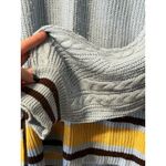 Anthropologie  Womens Striped‎ Slouchy Sweater Size Medium Pullover Photo 13