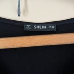 SheIn Black Polka Dot Mesh Sleeve Bodysuit Photo 2