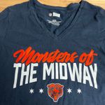 NFL Women's Monster of the Midway V-Neck Navy T-Shirt - Size Small - NWT Photo 1