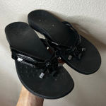 Vionic  Bella X Black Patent Leather Orthopedic Flip Flop Sandals 9 Photo 0